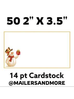 50 Snowman Winter, Christmas, Thank You Cards, PRICE IS FIRM